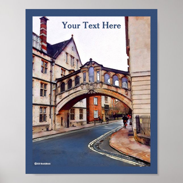 The Bridge of Sighs - Oxford Poster (Front)