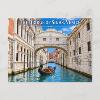 The Bridge of Sighs Venice Day Postcard