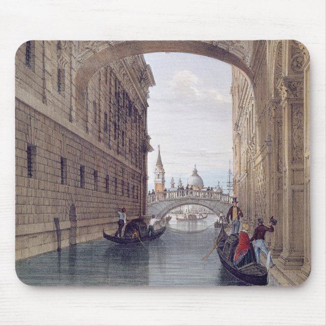 The Bridge of Sighs, Venice, engraved by Lefevre ( Mouse Pad (Front)