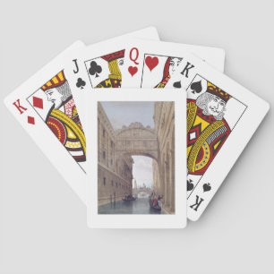 The Bridge of Sighs, Venice, engraved by Lefevre ( Poker Cards