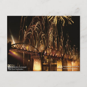 The Bridge over the River Kwai (Night View) Postcard