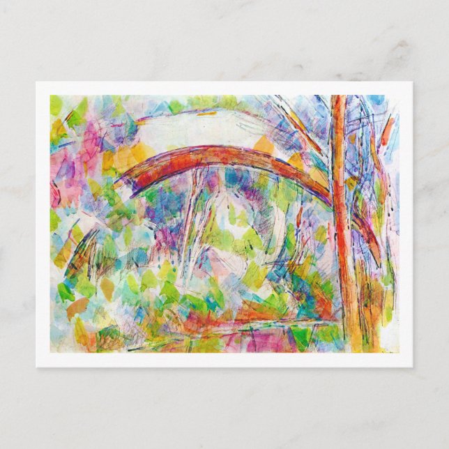 The Bridge, Paul Cezanne Postcard (Front)