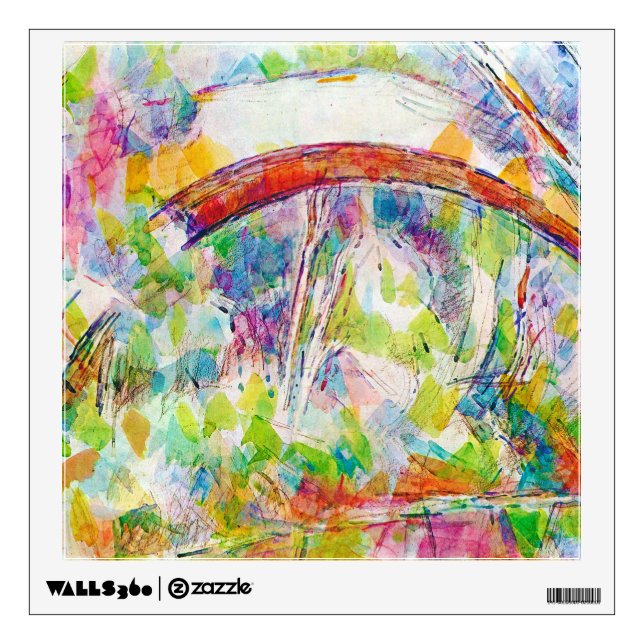 The Bridge, Paul Cezanne Wall Decal (Front)