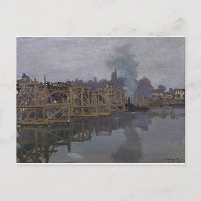 The Bridge under Repair by Claude Monet Postcard (Front)