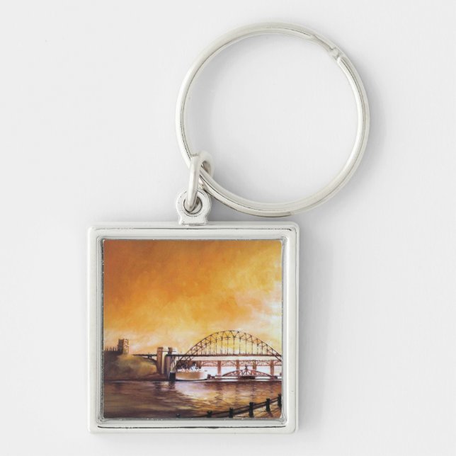 The Bridges, Newcastle upon Tyne Key Chain (Front)