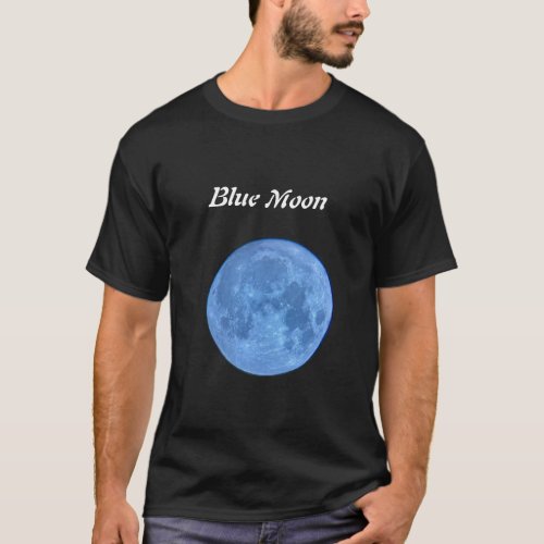 the bright blue full moon T_Shirt