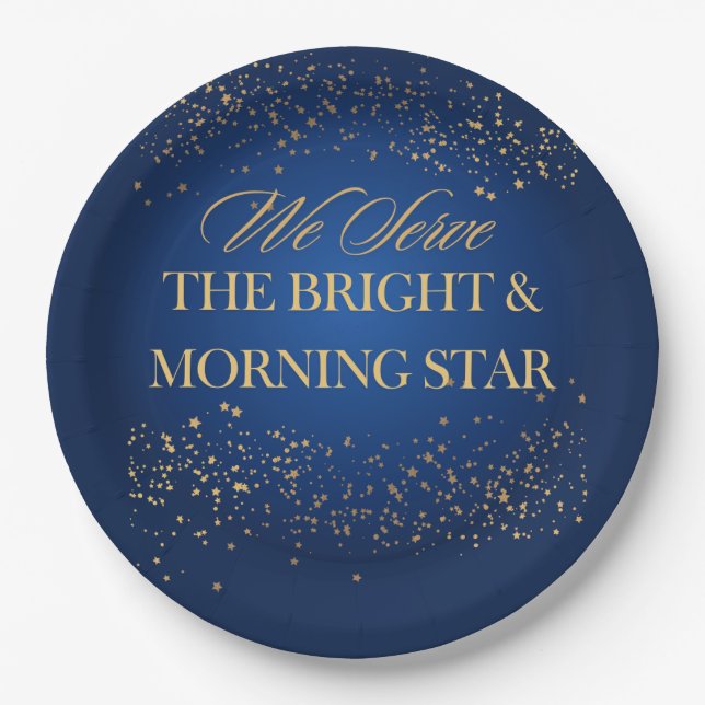 The Bright & Morning Star Paper Plates (Front)