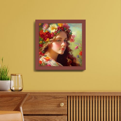 The brilliance of beauty with flowers from nature framed art