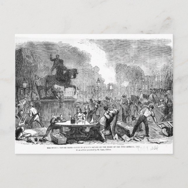 The Bristol Reform Riots Postcard (Front)