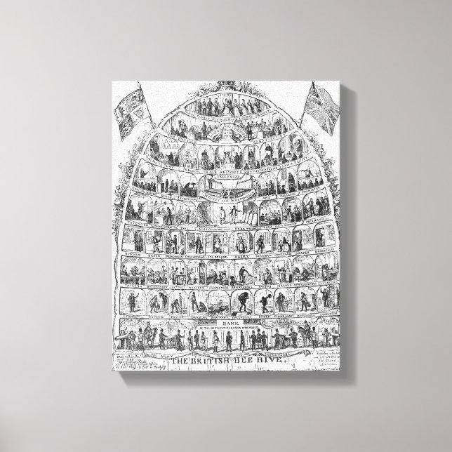 The British Beehive, 1867 Canvas Print (Front)