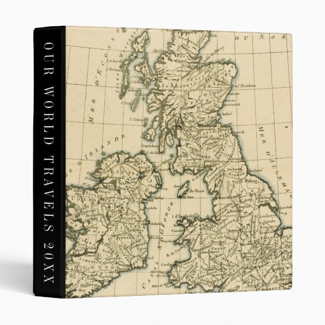 The British Isles 3 Ring Binder (Front/Spine)
