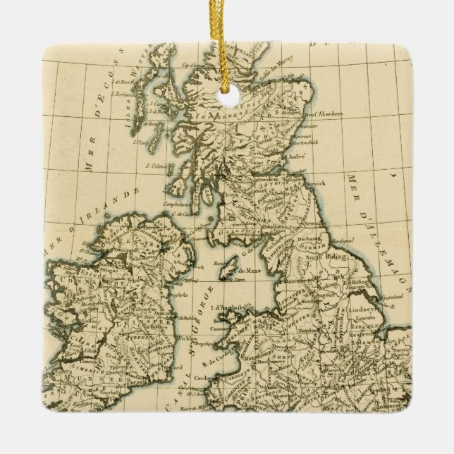 The British Isles Ceramic Ornament (Front)