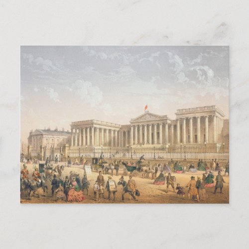 The British Museum c1862 color litho Postcard