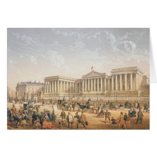 The British Museum, c.1862 (colour litho) Cards (Front Horizontal)