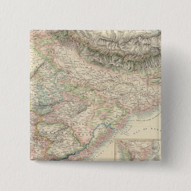 The British Possessions in the East Indies Button (Front)