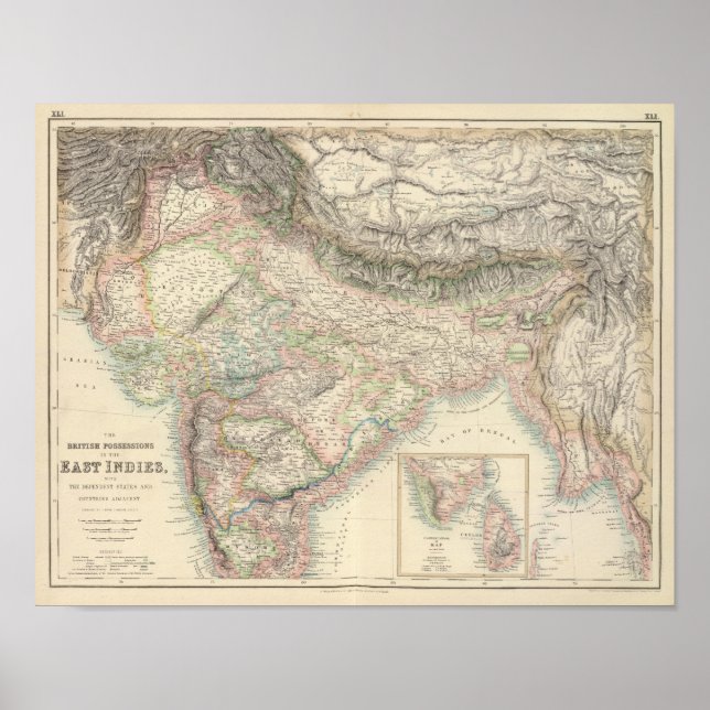 The British Possessions in the East Indies Poster (Front)