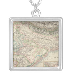 The British Possessions in the East Indies Silver Plated Necklace