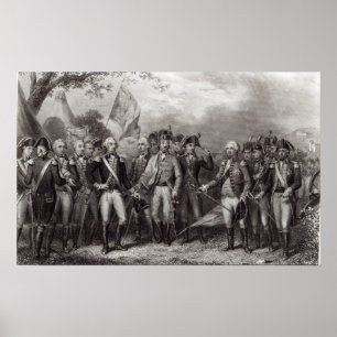 The British Surrendering their Arms Poster