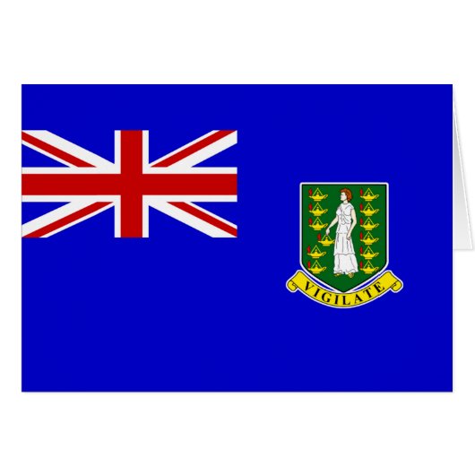 The British Virgin Islands Flag Cards (Front Horizontal)