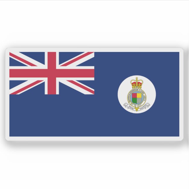 The British Windward Islands flag, British colony Sticker (Front)