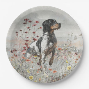 The Brittany spaniel  Paper Plates