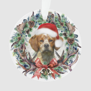 The Brittany Spaniels , Christmas Ornament