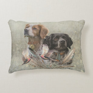The Brittany Spaniels, French Brittany, Bird dog, Accent Pillow