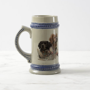 The Brittany Spaniels,  French Brittany, Bird dog, Beer Stein