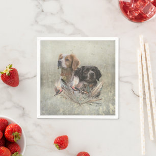 The Brittany Spaniels, French Brittany, Bird dog, Napkins