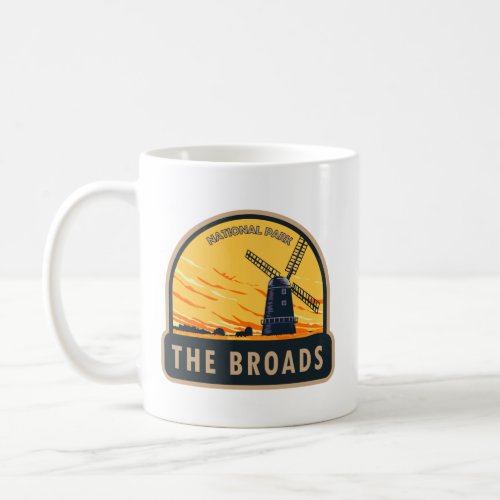 The Broads National Park England Vintage Coffee Mug