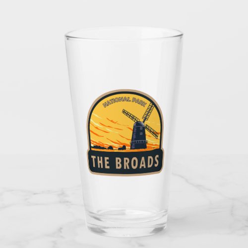 The Broads National Park England Vintage  Glass