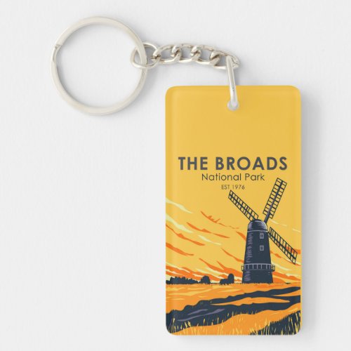 The Broads National Park England Vintage  Keychain