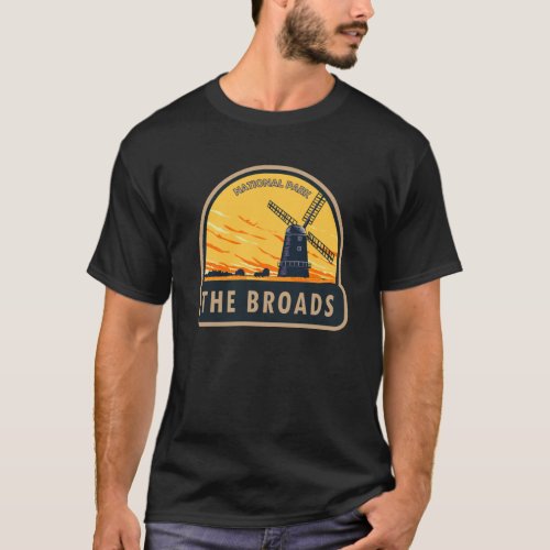 The Broads National Park England Vintage  T_Shirt