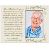 The Broken Chain Memorial Ivory Picture Frame (Front View)