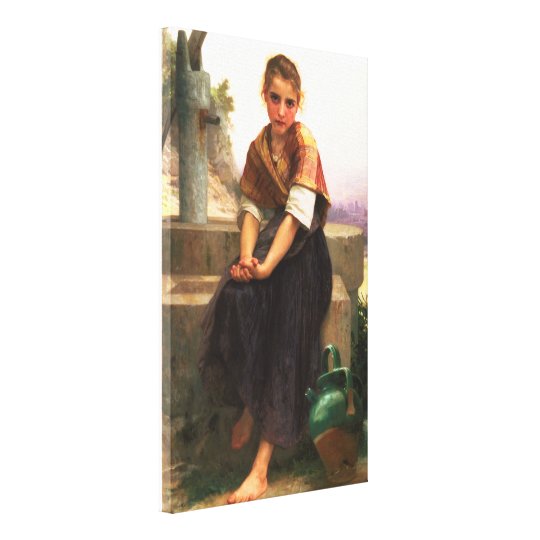 The Broken Pitcher by WilliamAdolphe Bouguereau Canvas