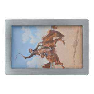 The Bronco Buster (by Frederic Remington) Belt Buckle