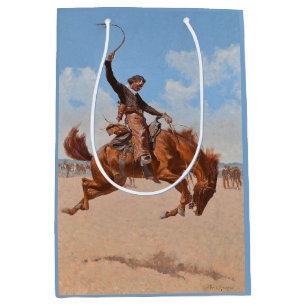 The Bronco Buster (by Frederic Remington) Medium Gift Bag