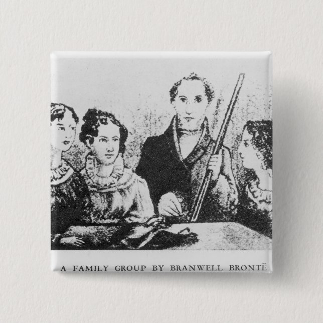 The Bronte Family Pinback Button (Front)