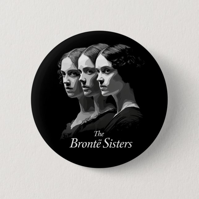 The Brontë Sisters Button (Front)