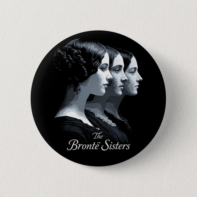 The Brontë Sisters Button (Front)