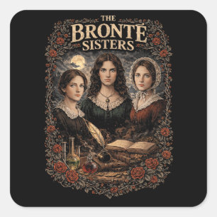 The Brontë Sisters Square Sticker