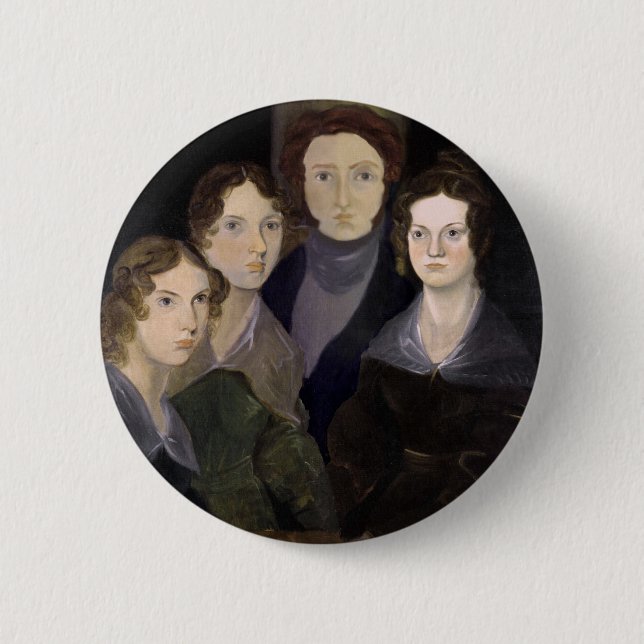 The Brontës ~ Restored Pillar Portrait Button (Front)