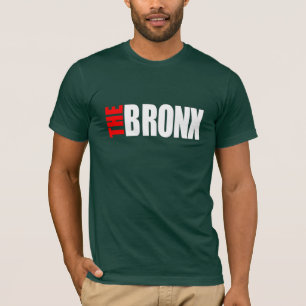 THE BRONX_LOGO_png white&red - Customized T-Shirt