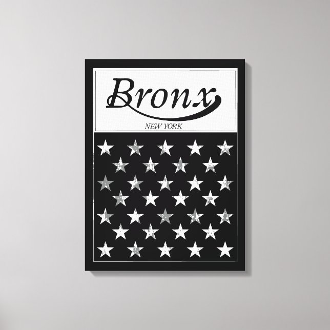The Bronx | New York American Flag Canvas Print (Front)