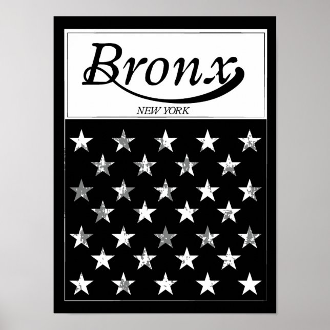 The Bronx | New York American Flag Poster (Front)