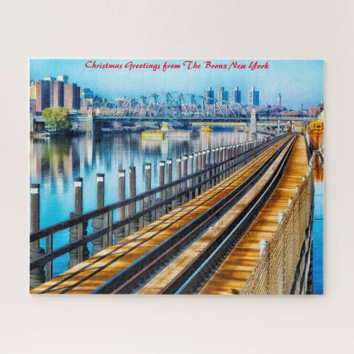 The Bronx New YorkChristmas Greetings Jigsaw Puzzle