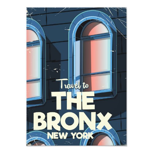 The Bronx New York City travel poster