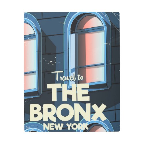 The Bronx New York City travel poster