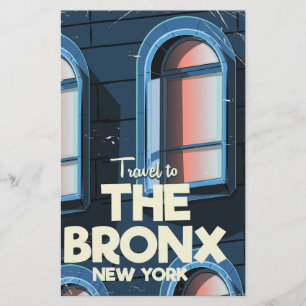 The Bronx New York City travel poster Stationery