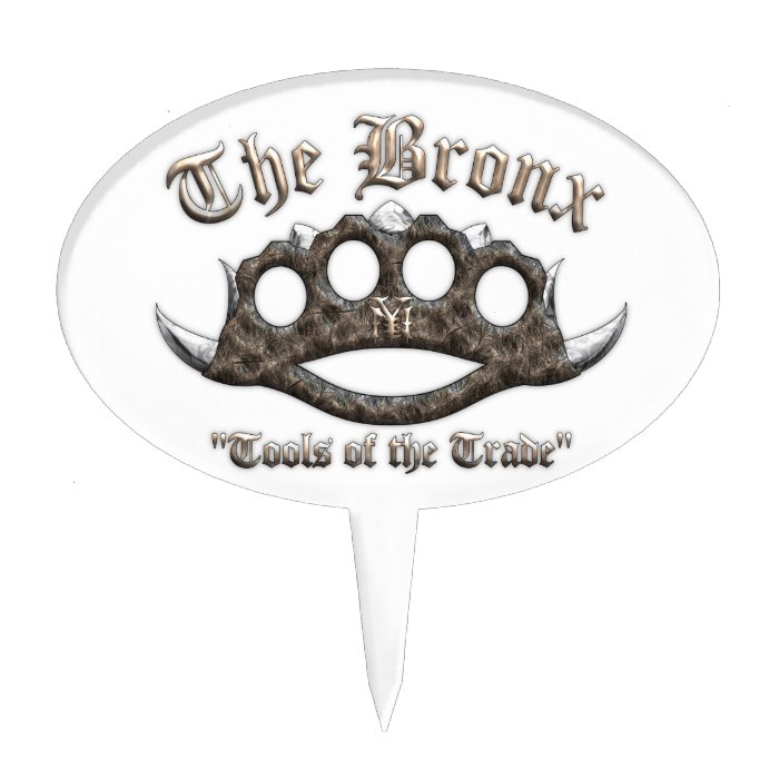 The Bronx   Spiked Brass Knuckles Cake Toppers